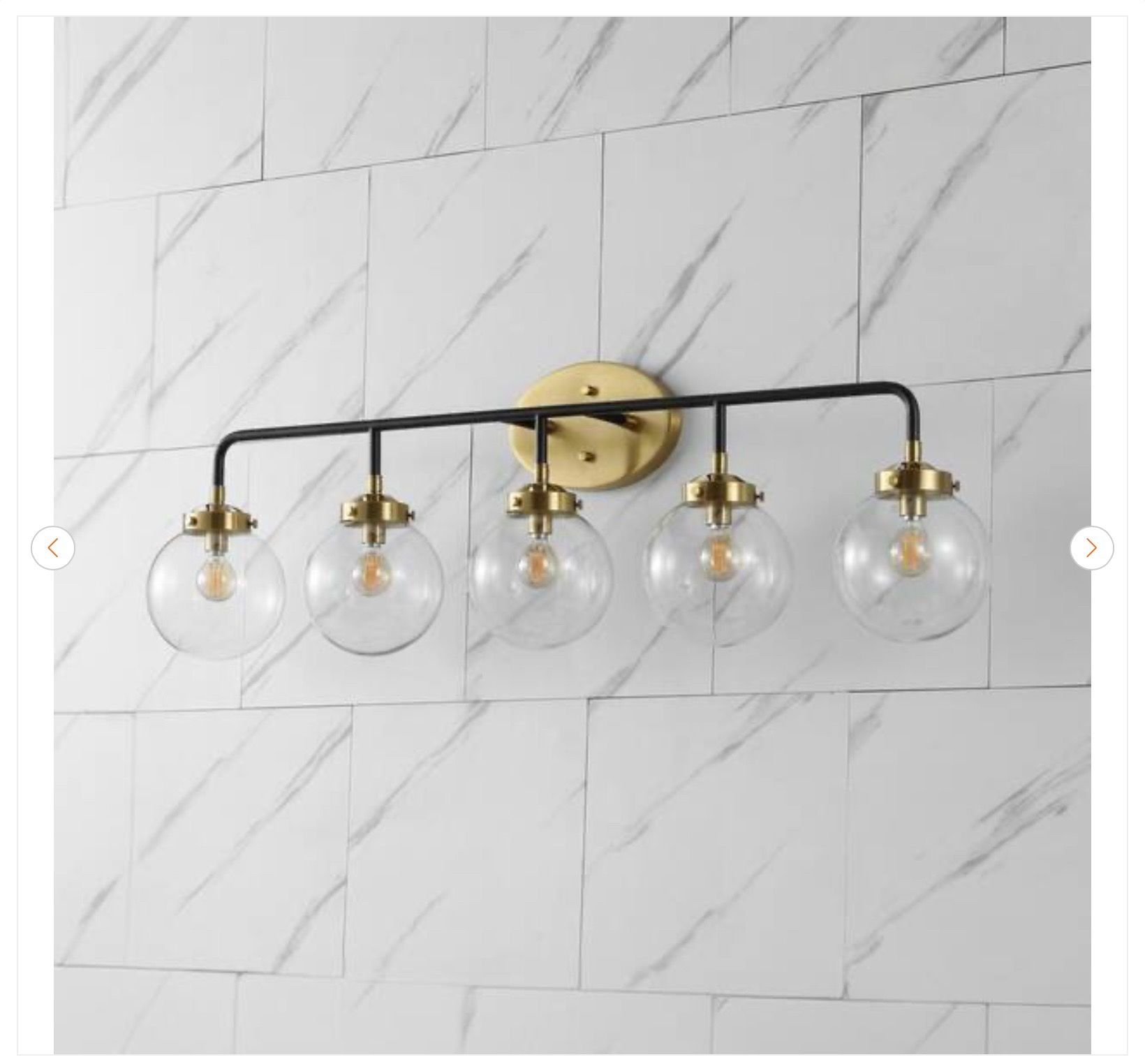 JONATHAN Y Caleb 38 in. 5-Light LED Vanity Light - New - photo 5