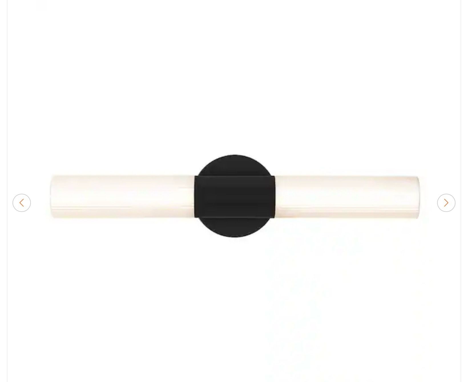 Astra 22 in. Matte Black Integrated LED Vanity Light Bar - New - photo 3