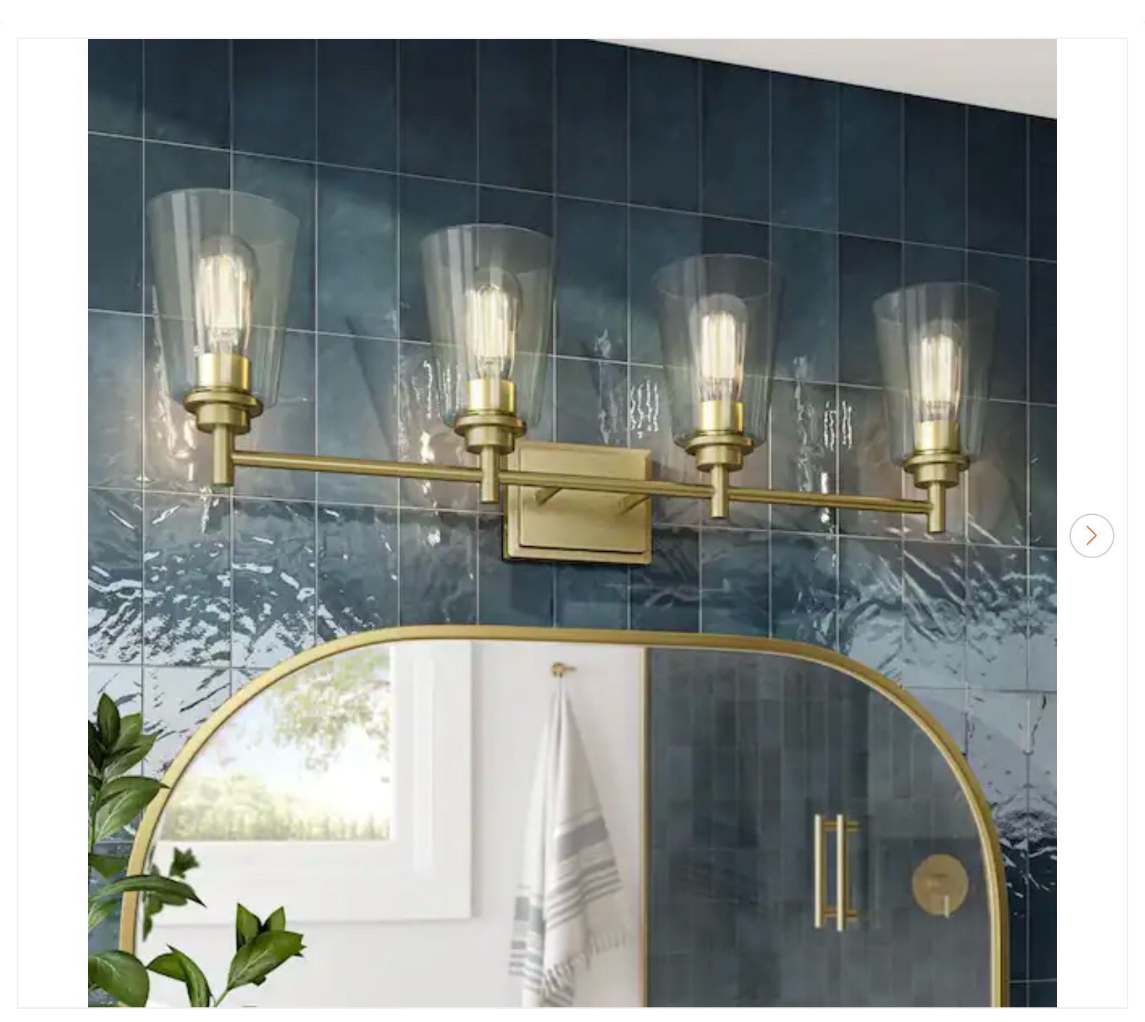 Designers Fountain Westin 31 in. 4-Light Brushed Gold Vanity