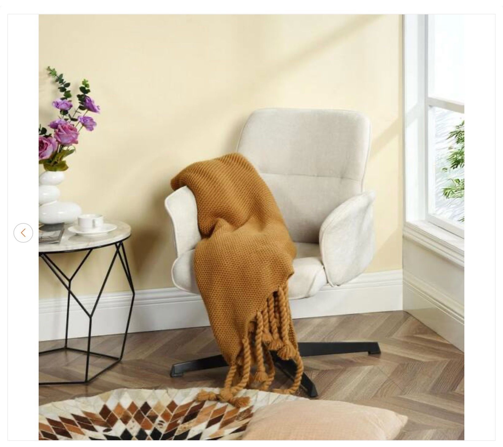 Thomasina Fabric Modern Upholstered Swivel Office Chair