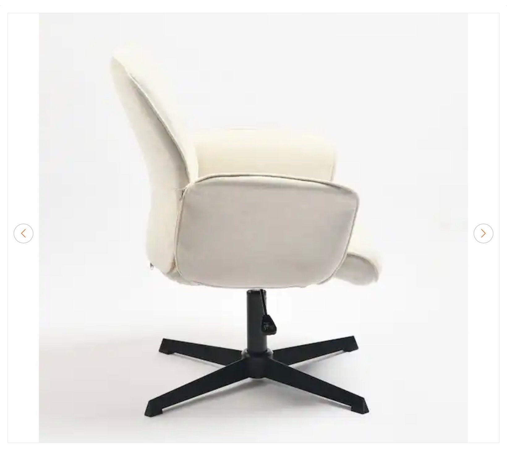 Thomasina Fabric Modern Upholstered Swivel Office Chair - photo 3