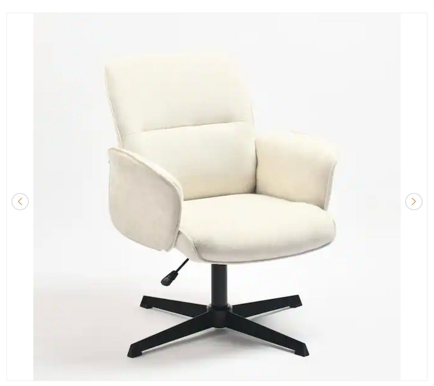 Thomasina Fabric Modern Upholstered Swivel Office Chair - photo 4