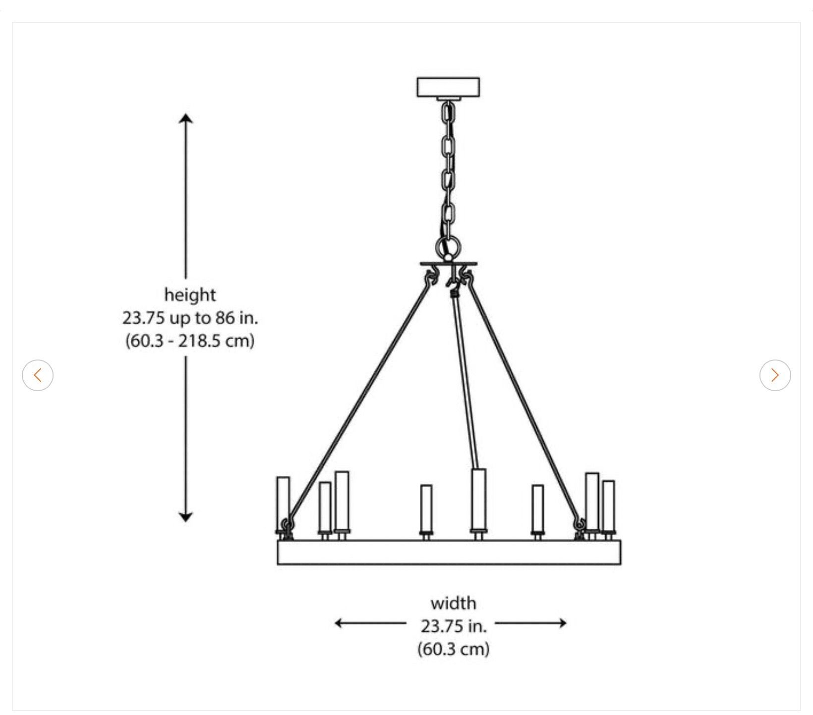 Hampton Bay Wynnewood 8-Light Wagon Wheel Chandelier - photo 4