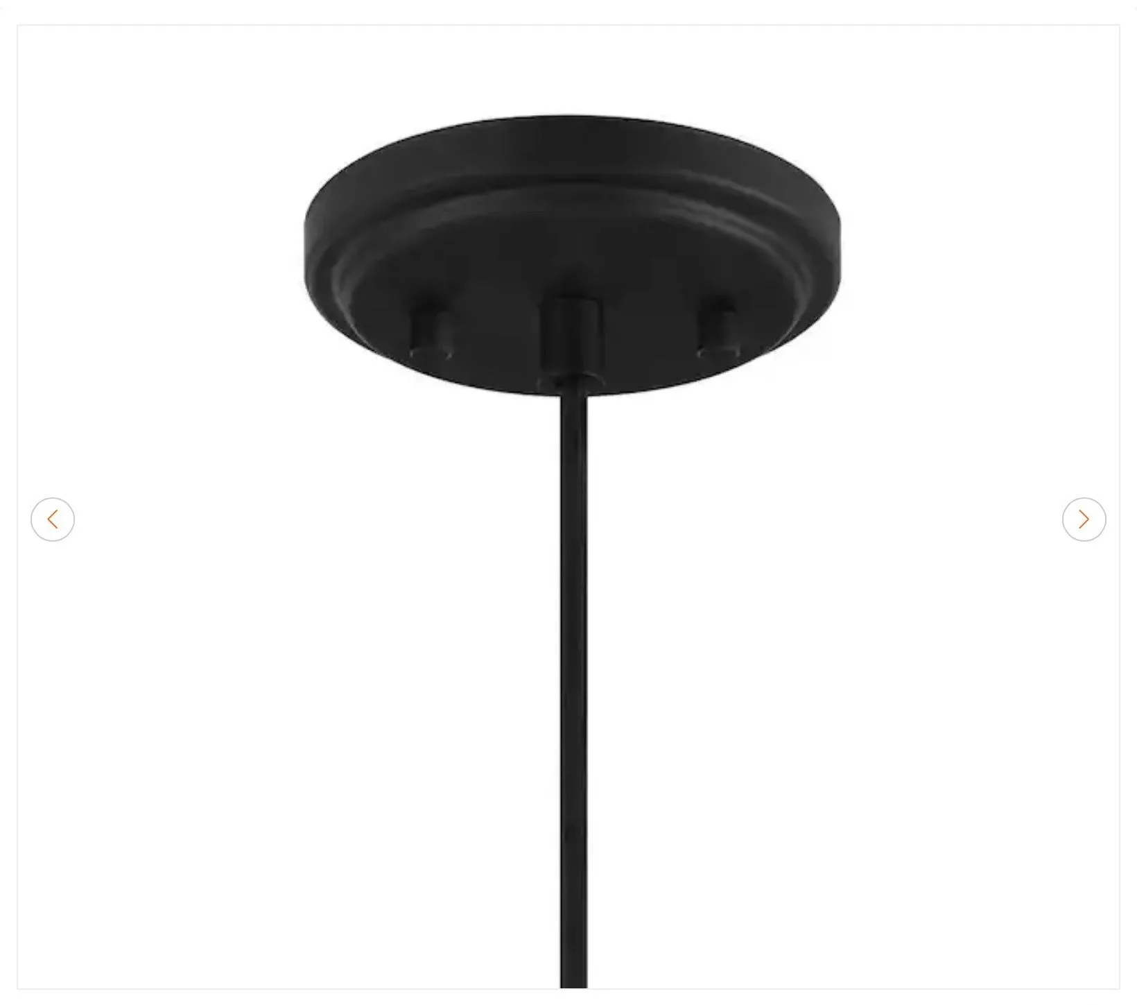 Hampton Bay Highler 60-Watt 1-Light Matte Black Pendant - photo 3