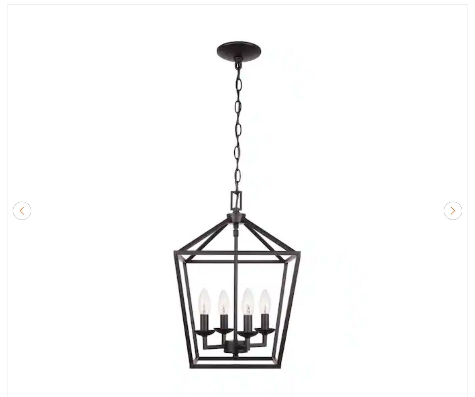 Home Decorators Collection Weyburn 4-Light Bronze Chandelier - photo 2