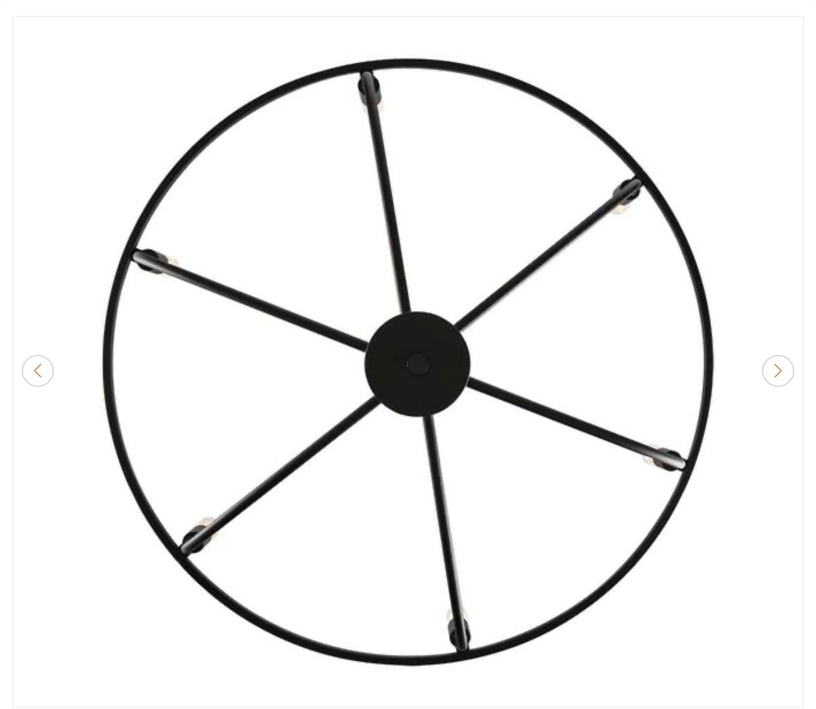 Monteaux Lighting 6-Light Black Round Candle Chandelier - New - photo 5
