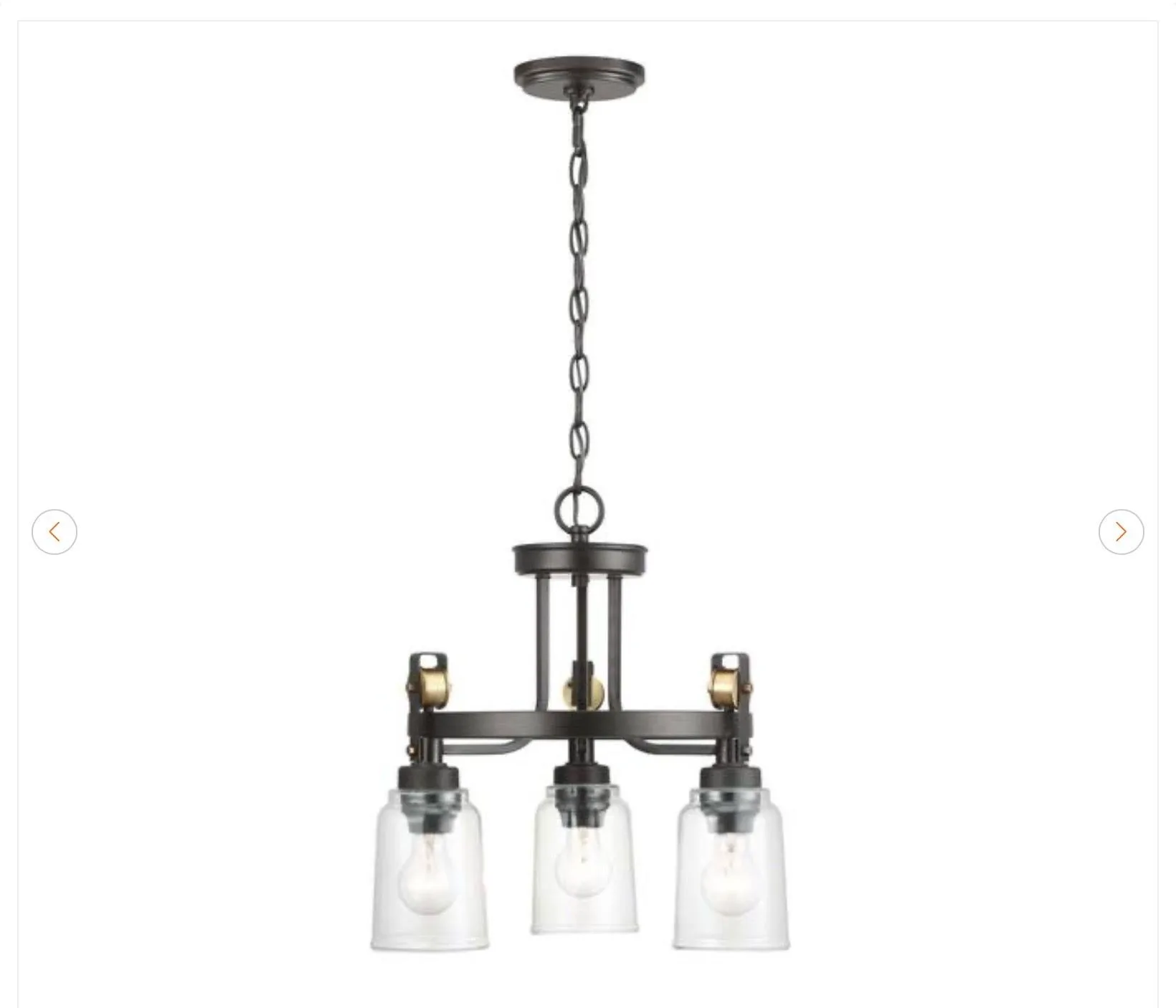 Home Decorators Collection Knollwood 3-Light Chandelier - photo 2