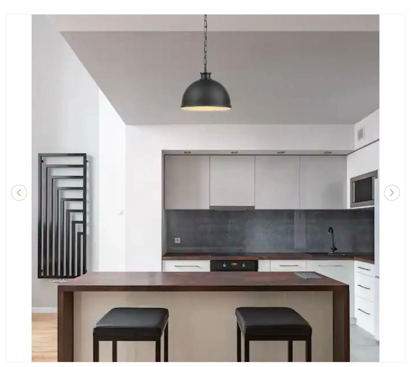 Hampton Bay Talullah 1-Light Matte Black Pendant Light - photo 5