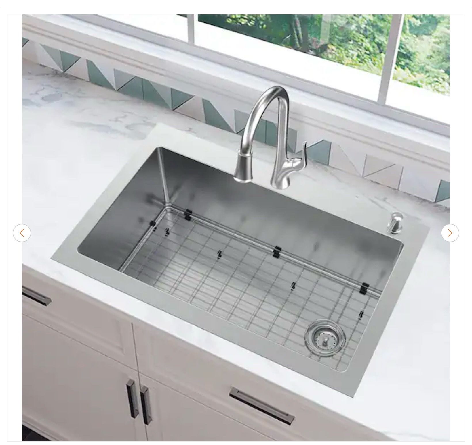 Glacier Bay Dolancourt 33 in. Stainless Steel Kitchen Sink - photo 2