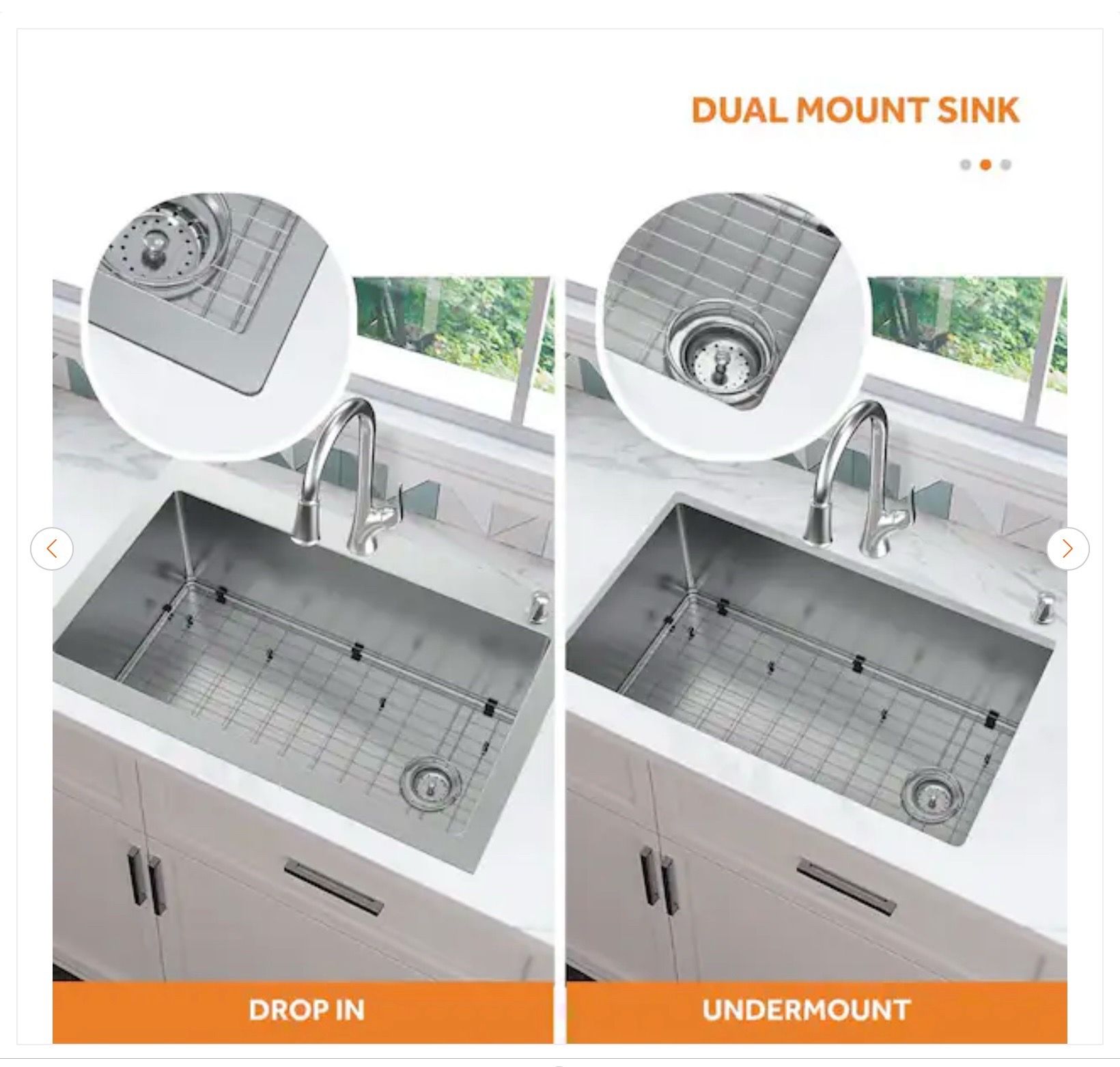 Glacier Bay Dolancourt 33 in. Stainless Steel Kitchen Sink - photo 4