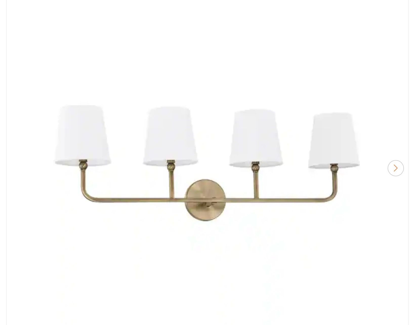 Capital Lighting Dawson 4-Light Aged Brass Vanity Light