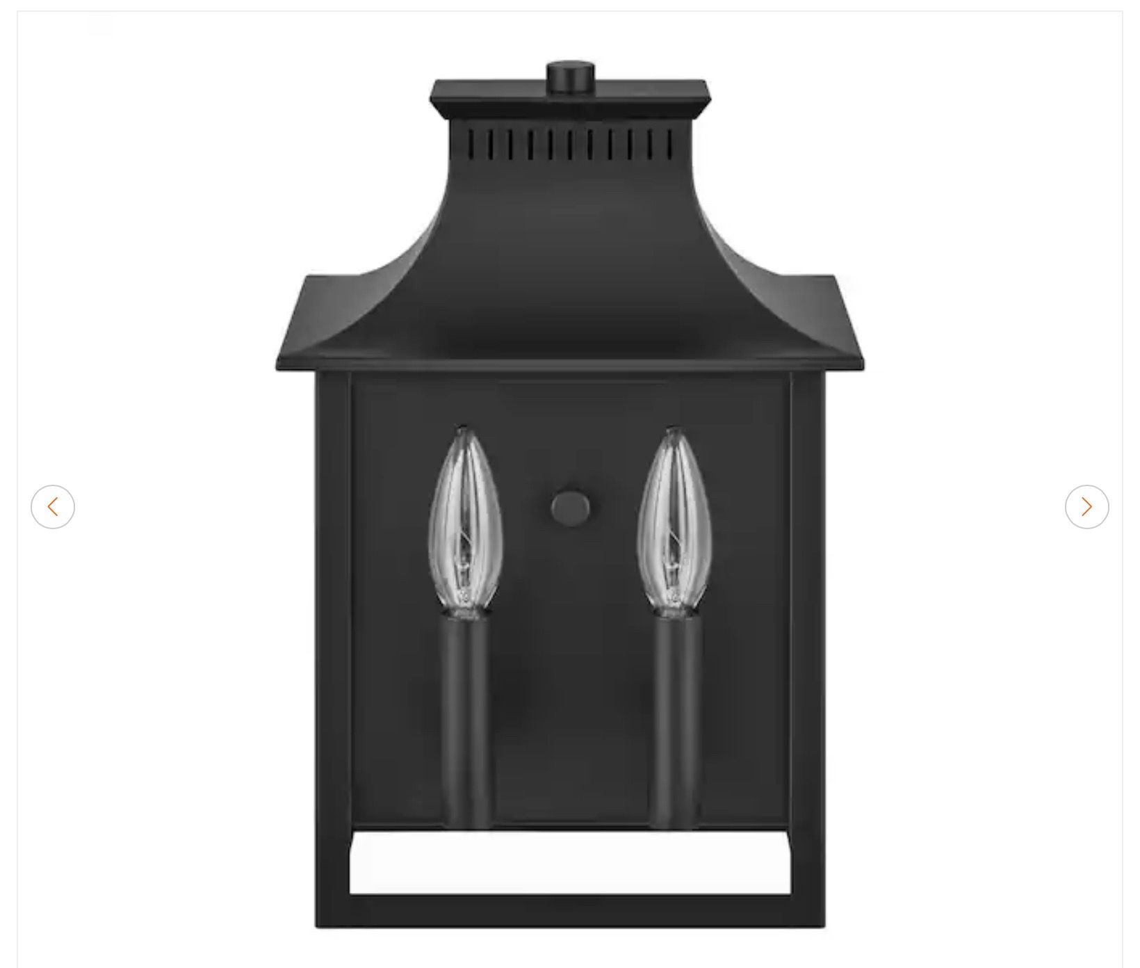 Hampton Bay Emory Hills 13 in. 2-Light Outdoor Wall Lantern - photo 3