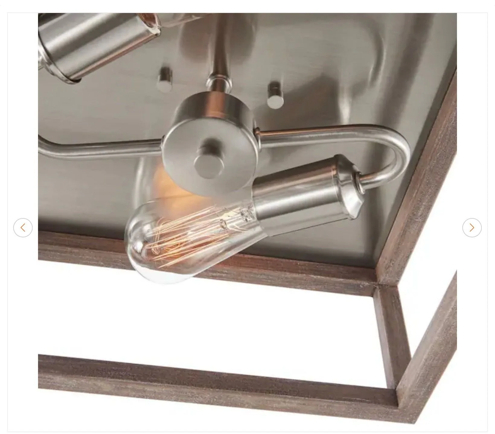 Hampton Bay Boswell Quarter 12 in. 2-Light Flush Mount - photo 4