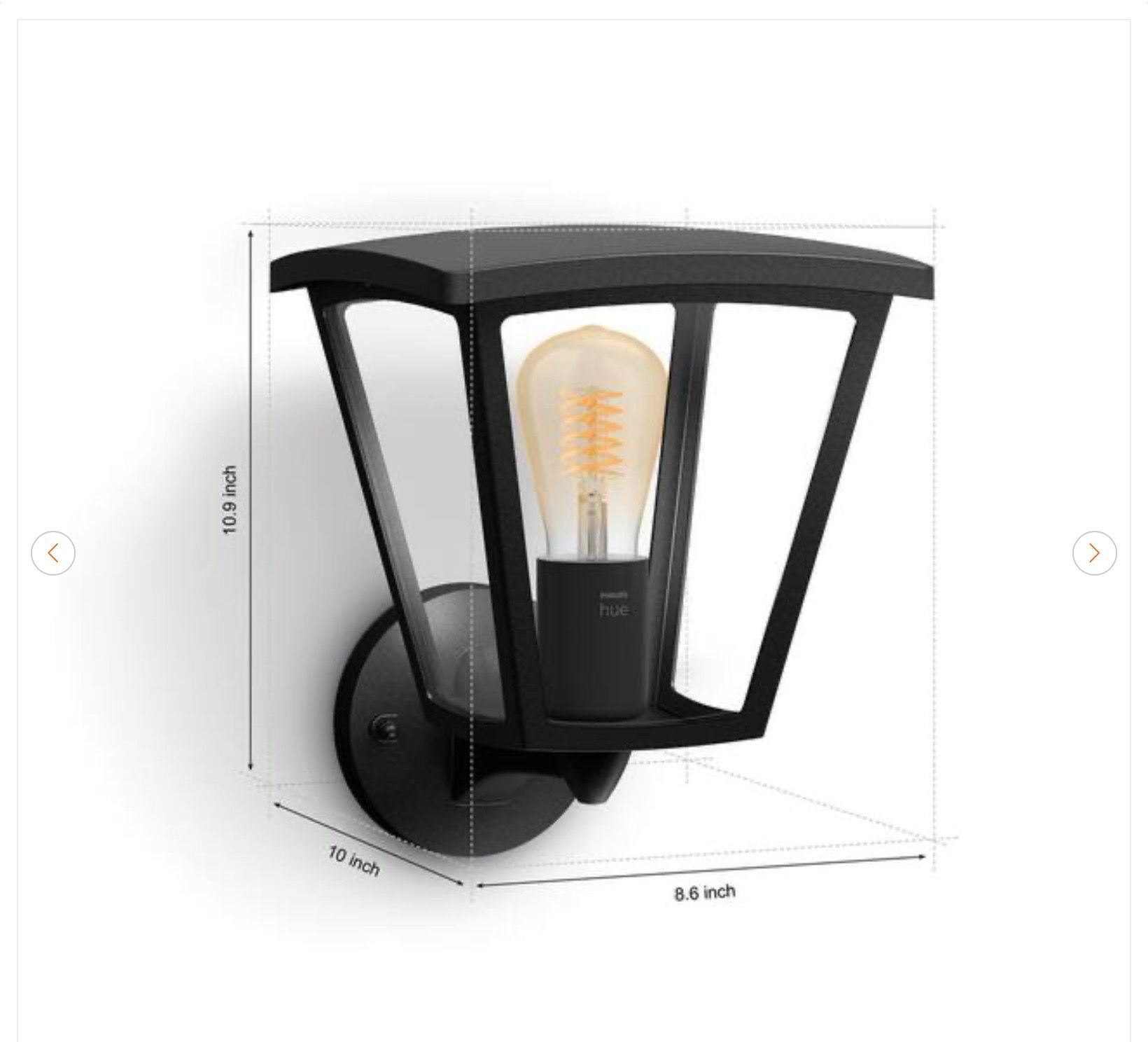 Philips Hue Inara Outdoor Smart Wall Lantern LED (1-Pack) - photo 5