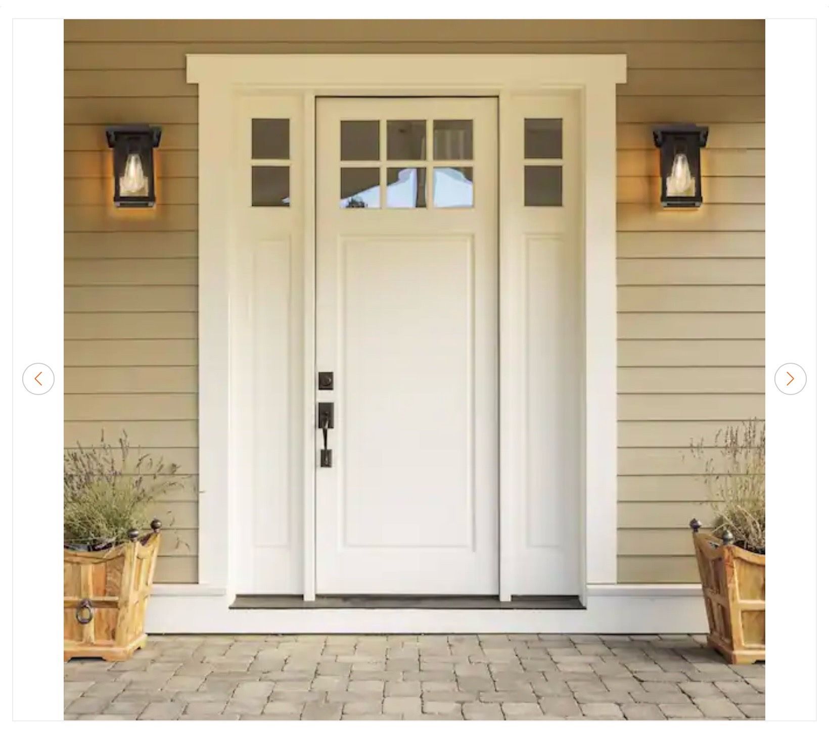 1-Light Black Modern Farmhouse Outdoor Wall Lantern - 2 Pack - photo 3