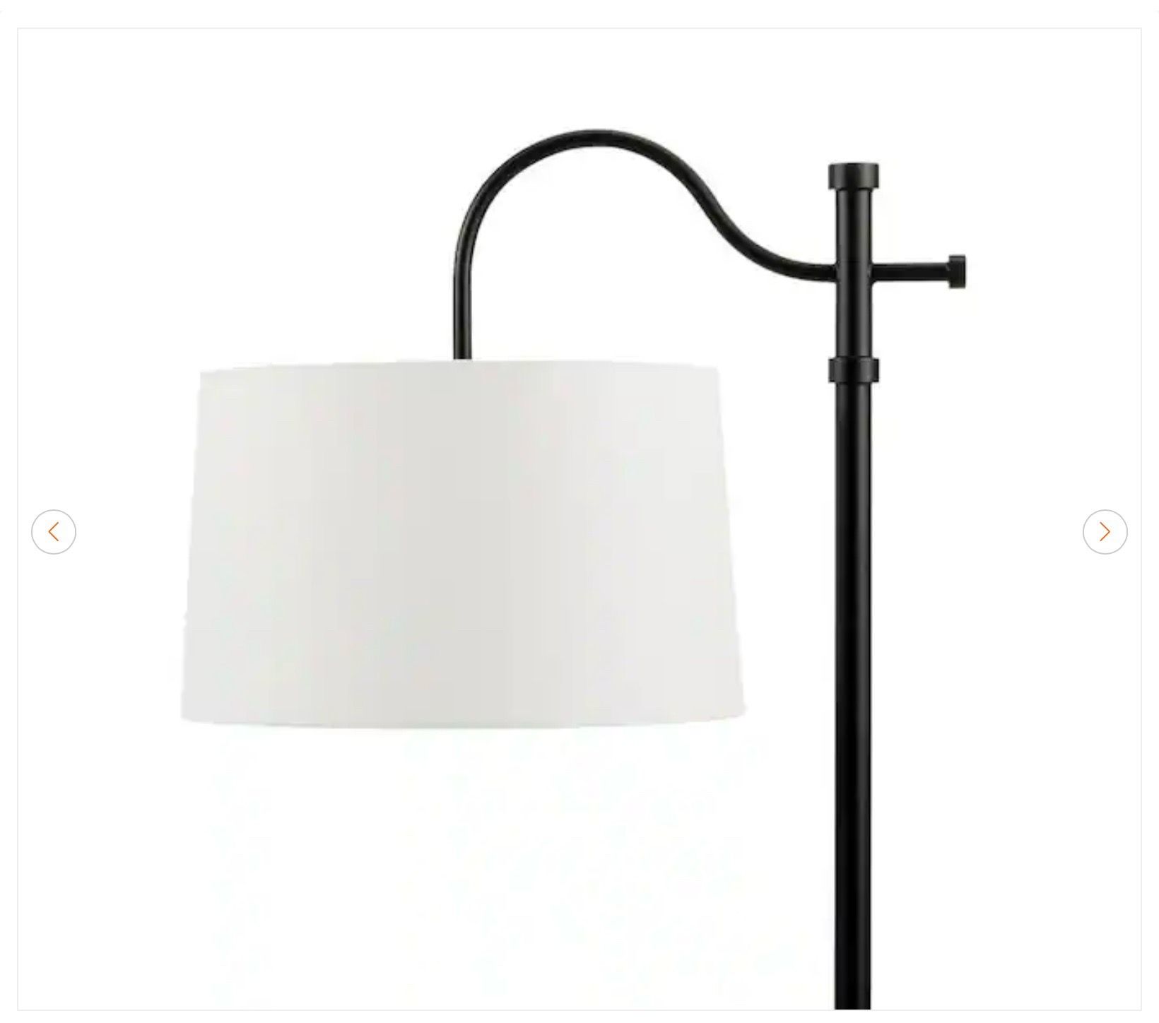 Hampton Bay Carver 58 in. Black Downbridge Floor Lamp - New - photo 4