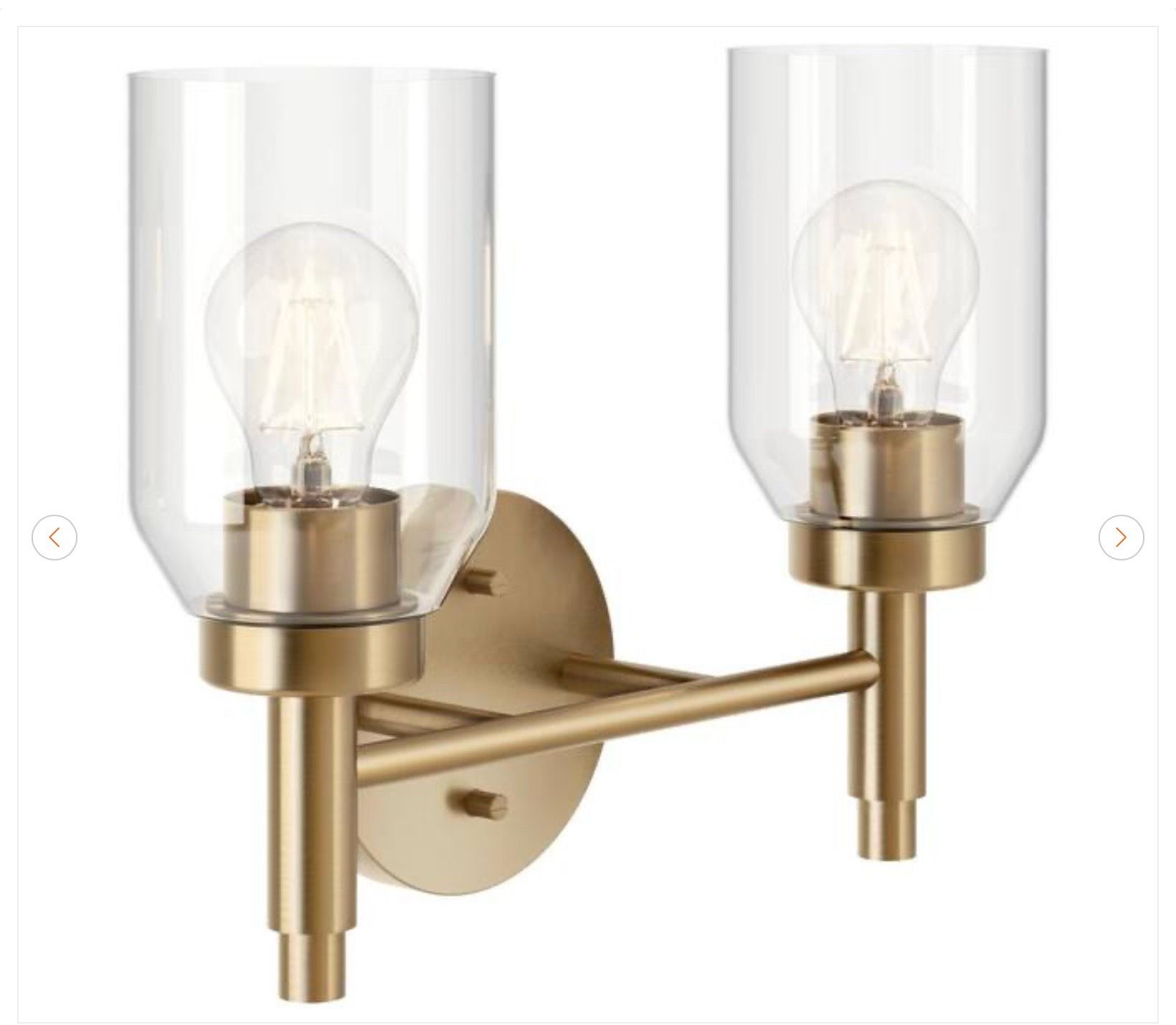 KICHLER Madden 2-Light Champagne Bronze Vanity Light - photo 2