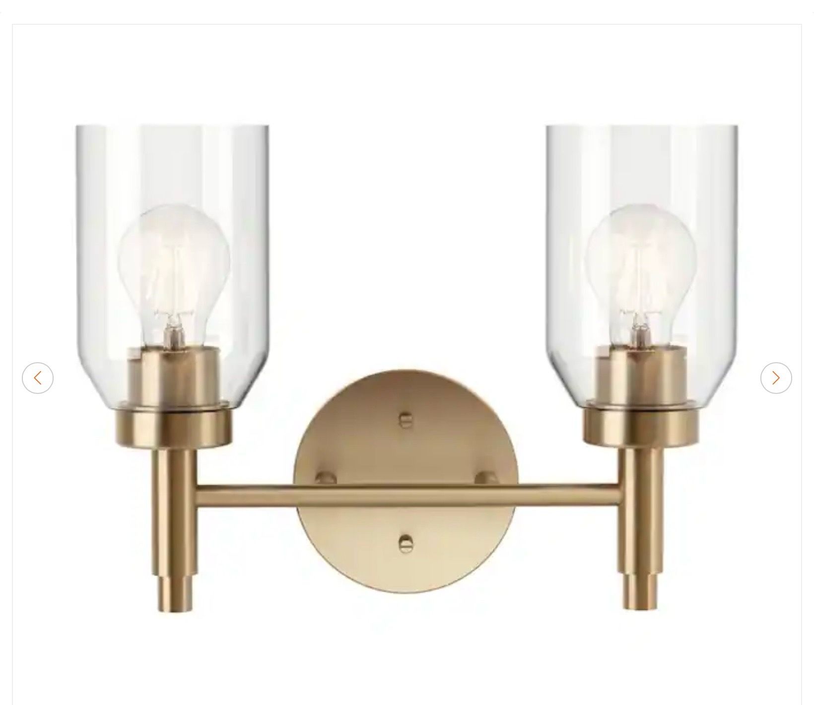 KICHLER Madden 2-Light Champagne Bronze Vanity Light - photo 5