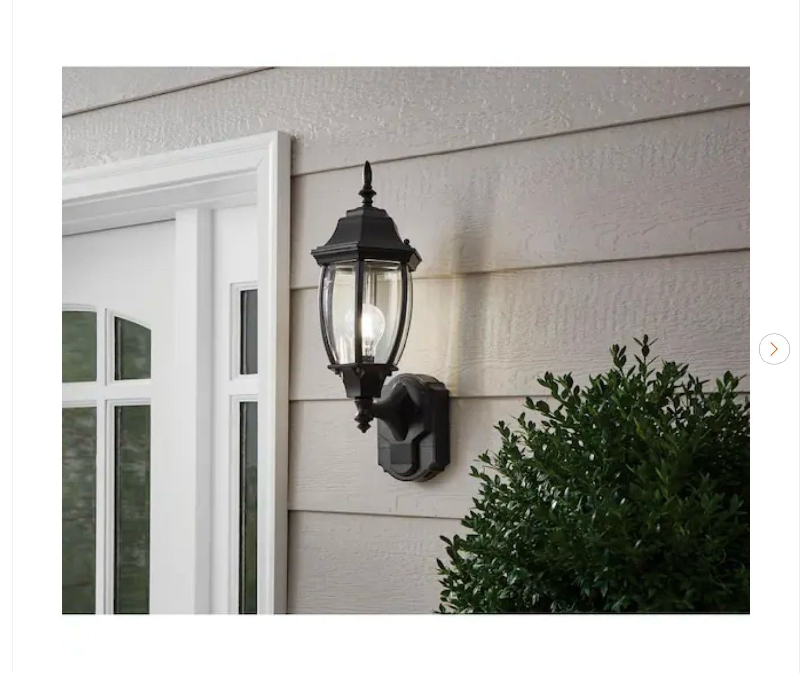 Hampton Bay Alexandria 17.3 in. Farmhouse Outdoor Wall Light