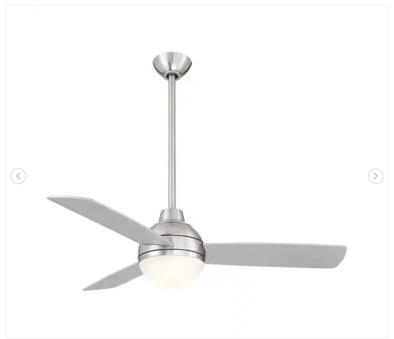 Hampton Bay Blaketon 46 in. Brushed Nickel Ceiling Fan - New - photo 4