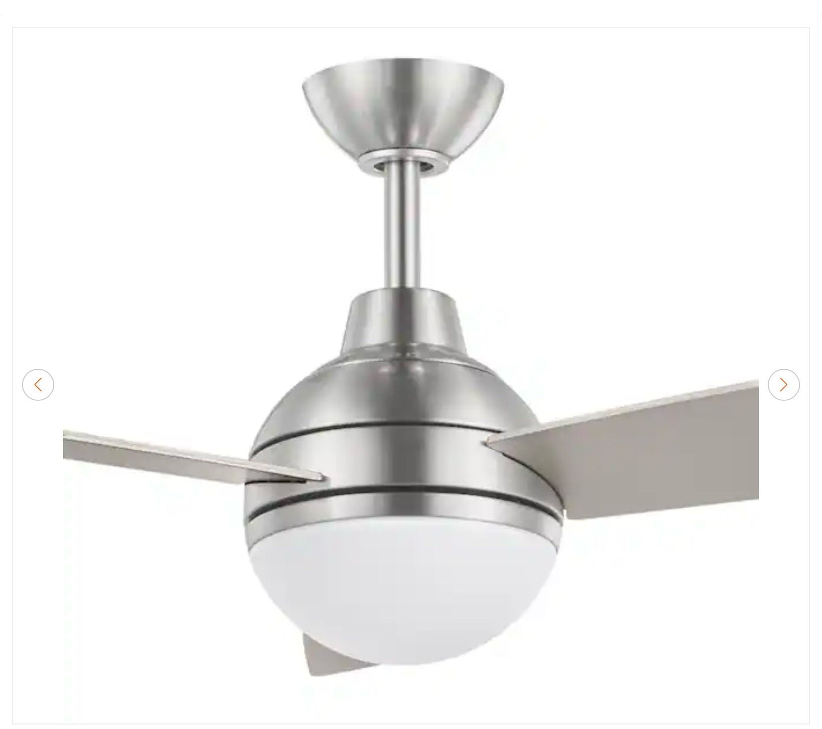 Hampton Bay Blaketon 46 in. Brushed Nickel Ceiling Fan - New - photo 5