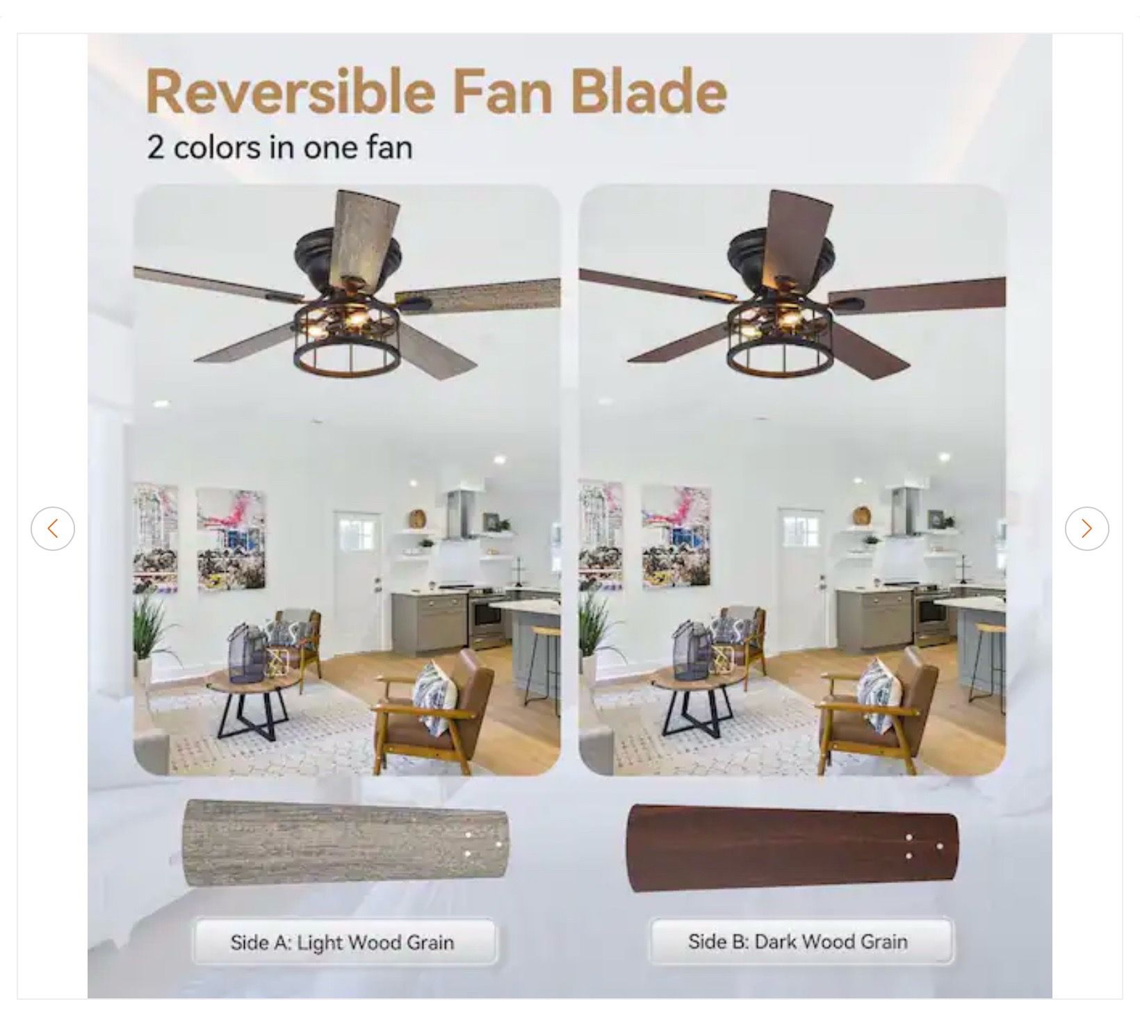 Breezary Ableton Hugger 52 in. Black Indoor Ceiling Fan - New - photo 4