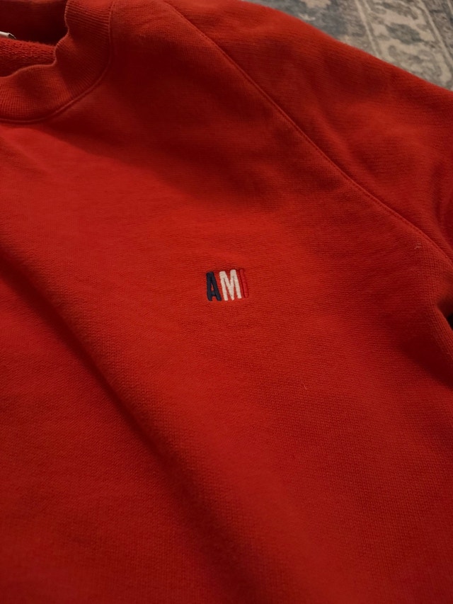 AMI Alexandre Mattiussi Red Crewneck Sweatshirt - photo 4