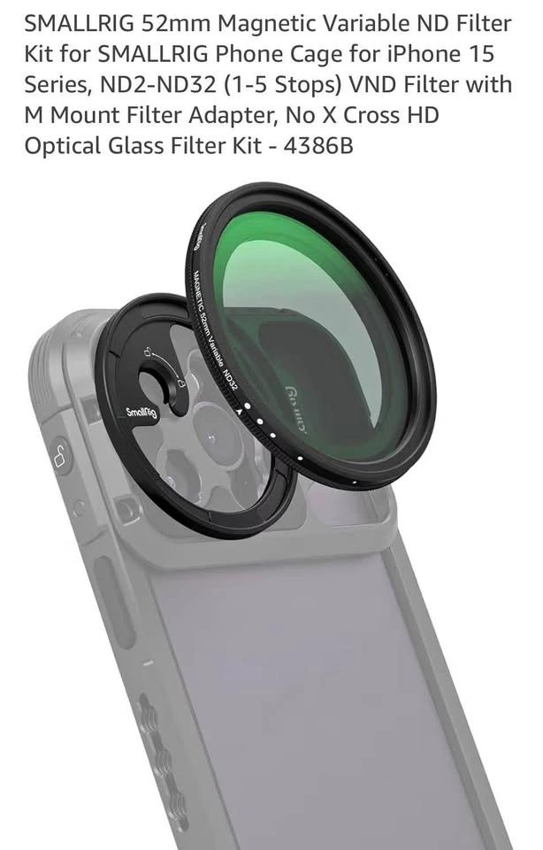New SmallRig 52mm filter kit