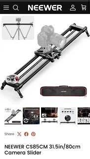 New Neewer camera slider w/flywheel