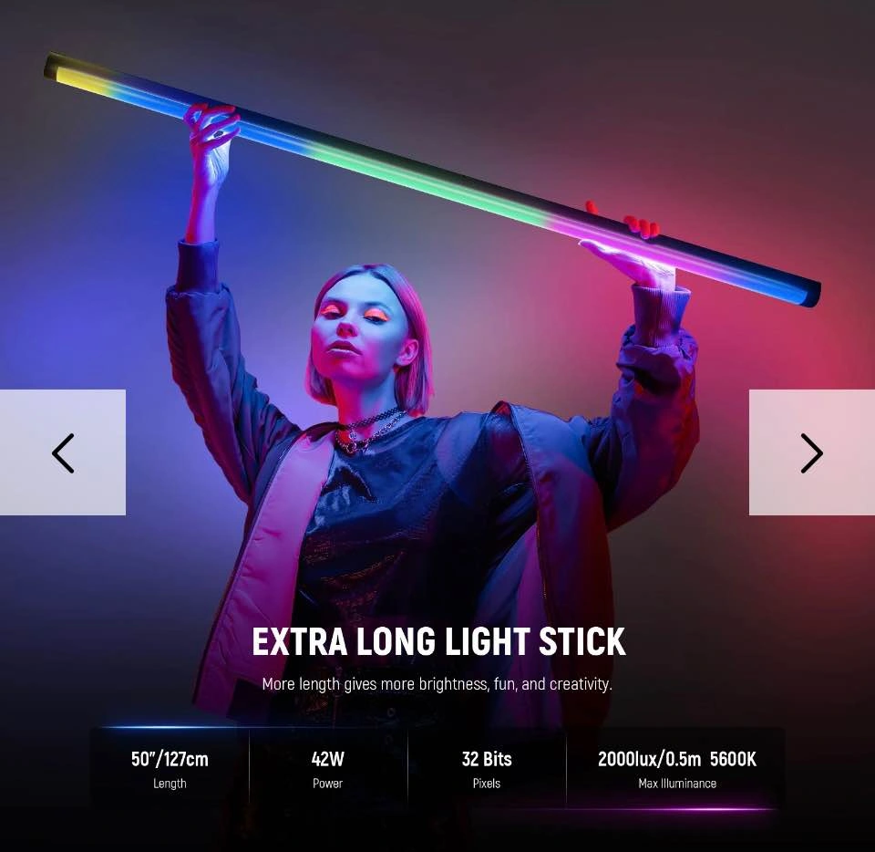 New Neewer TL120C RGB tube light - photo 3