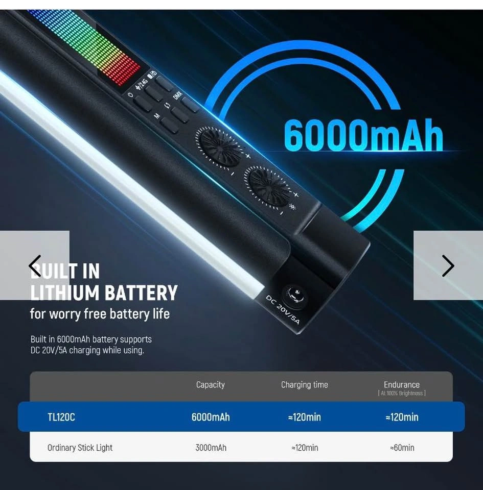 New Neewer TL120C RGB tube light - photo 5