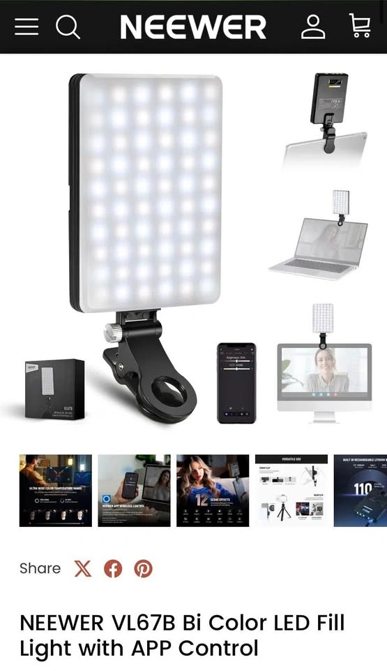 New Neewer phone selfie light