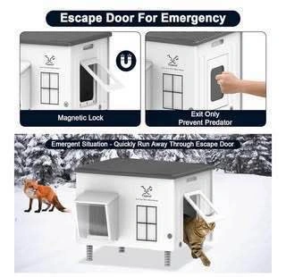 Large plastic outdoor cat house - photo 4