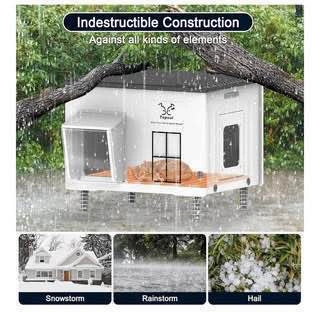 Large plastic outdoor cat house - photo 5