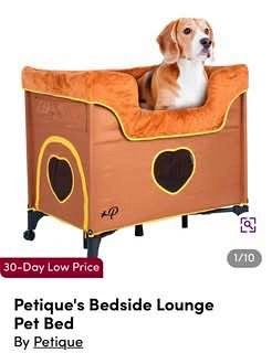 Petique bedside lounge dog bed