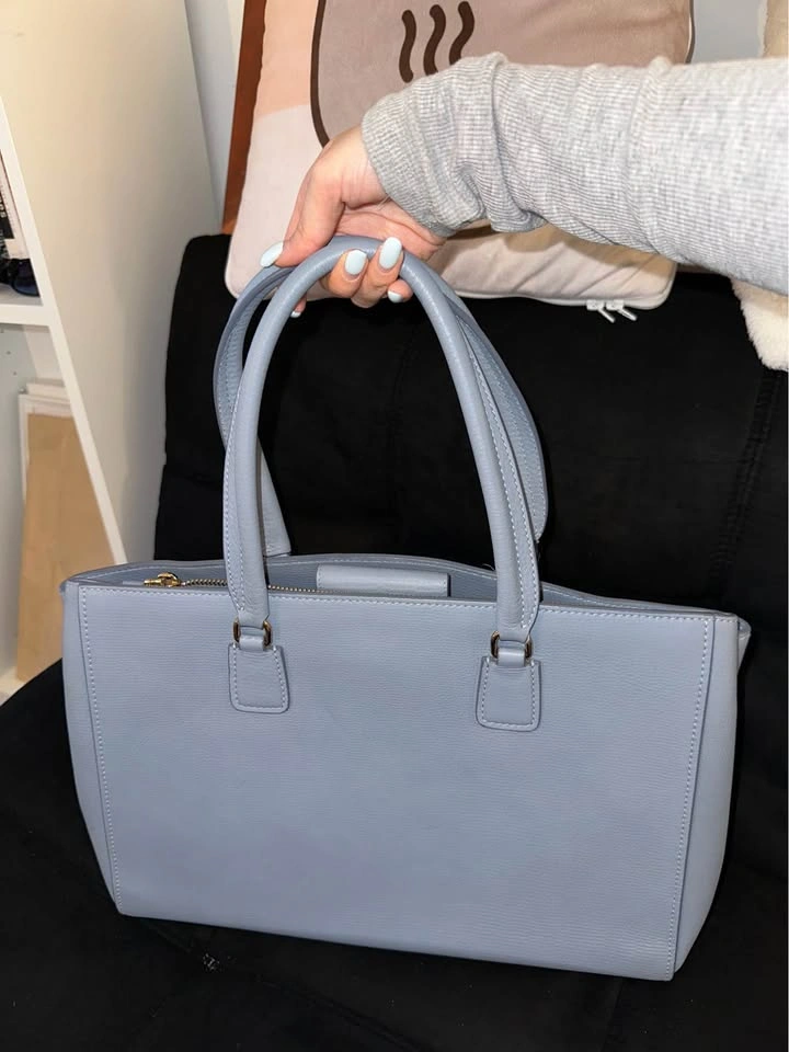 Dolce and Gabbana Calfskin Clara Tote Baby Blue D&G - photo 2