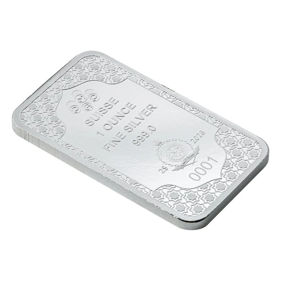 1oz PAMP Eid Mubarak Collectible 9999 Fine Silver Bar - photo 3