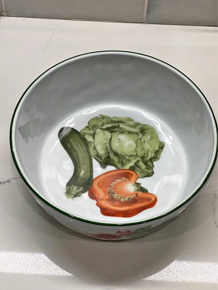 Vintage Philippe Deshoulières France Porcelain Serving Bowl