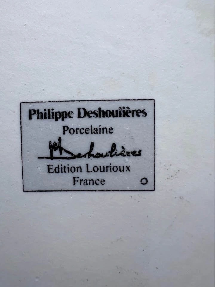 Vintage Philippe Deshoulières France Porcelain Serving Bowl - photo 3