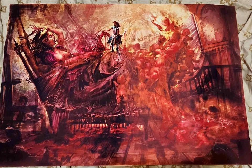 RARE Alice: Asylum Canvas Printed Concept Art