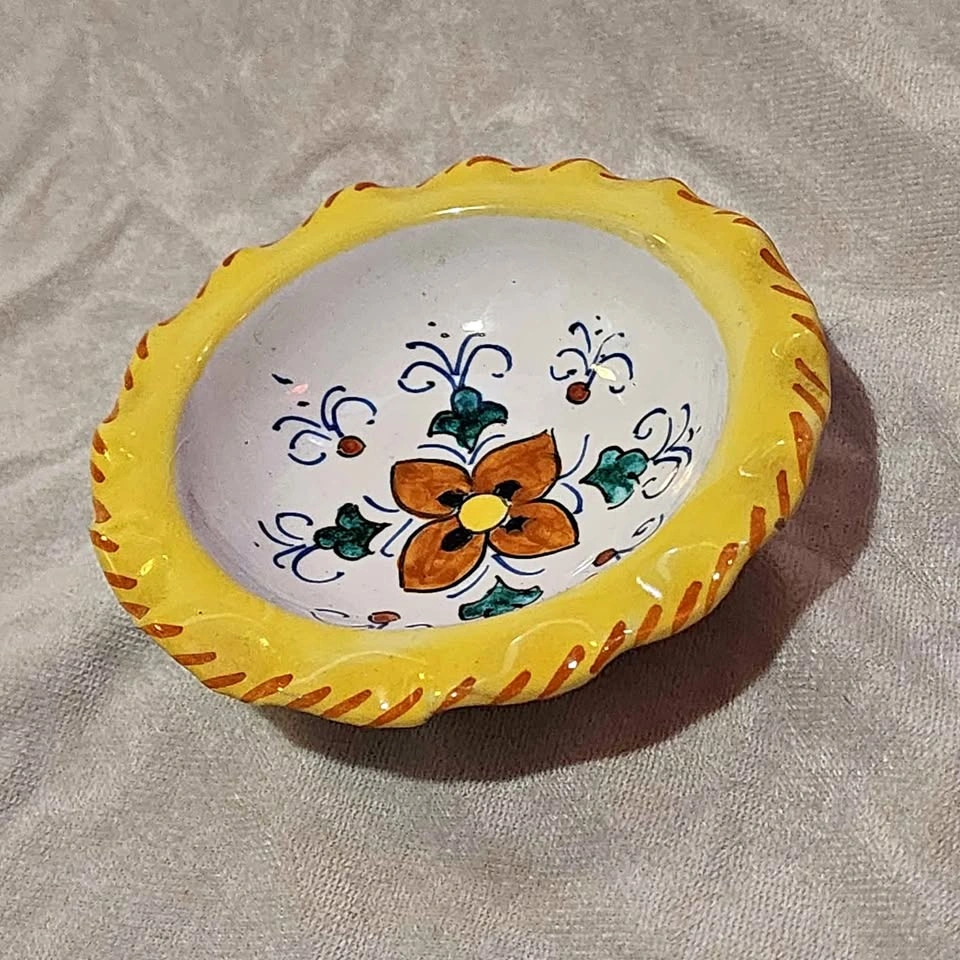 San Gimignano Hand Painted Vintage Dipping Bowl