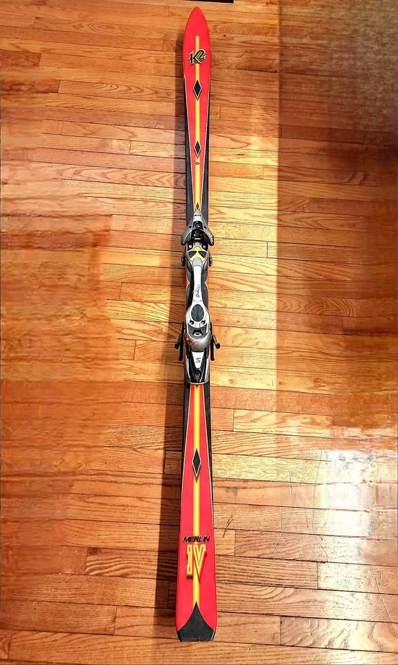 Vintage Professional 72" K2 Merlin IV Skis and Bindings
