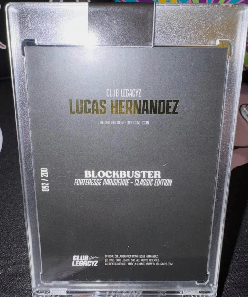 2025 Club Legacyz Lucas Hernandez 092/200 classic edition - photo 2