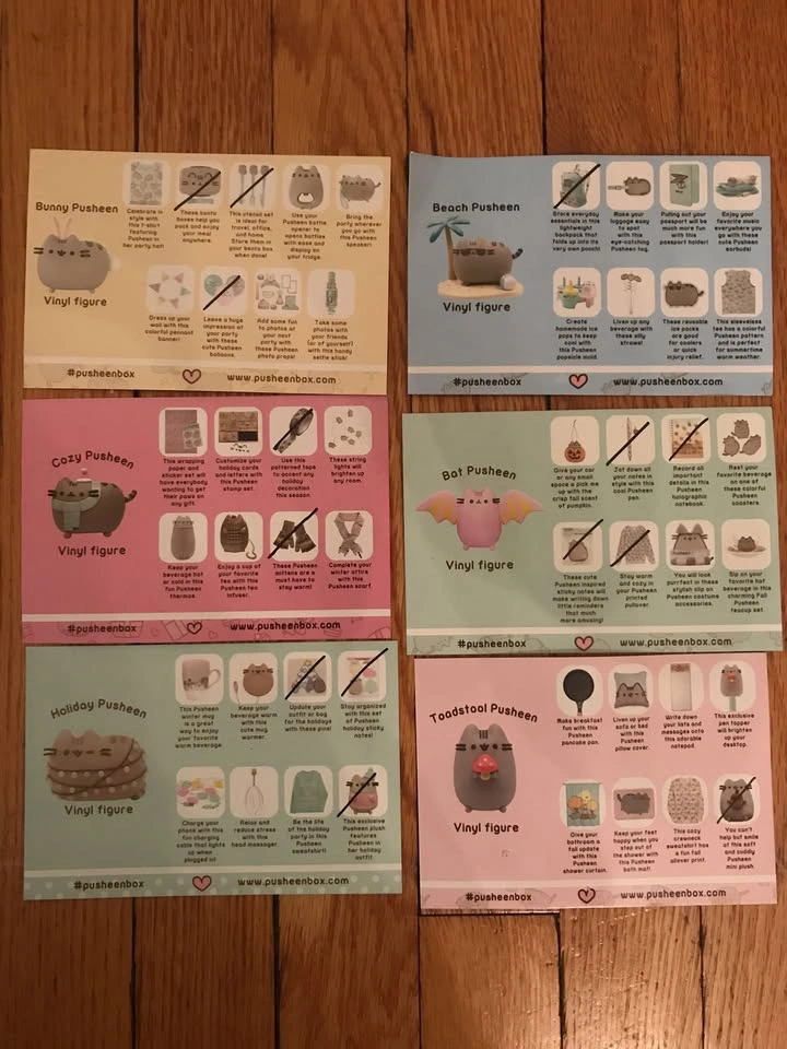 6 pusheen subscription boxes, almost complete - photo 2