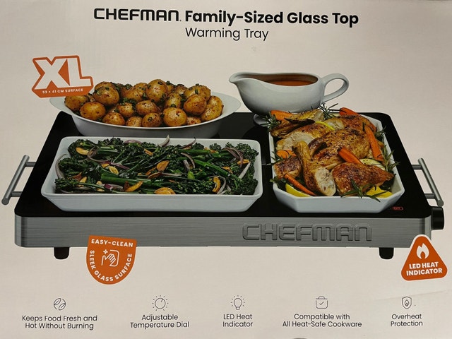 Brand New Chefman Food Warming Tray - XL Size