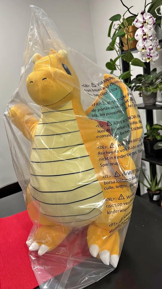 Brand New Pokemon Dragonite Soft Plush - 24-inch Plush with Tags - photo 3
