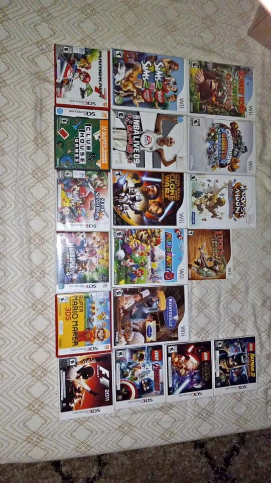 Vintage DS, 3DS and Wii games - Mario, Lego, Star Wars