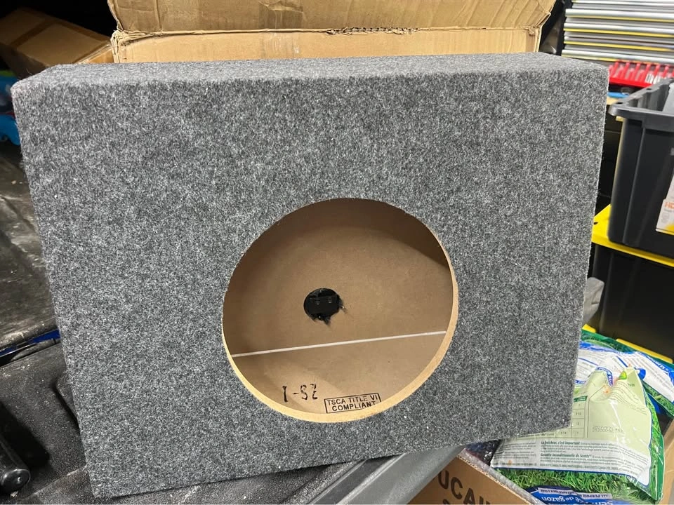 Q Power TW10 10 inch Single Subwoofer Enclosure NEW - photo 2