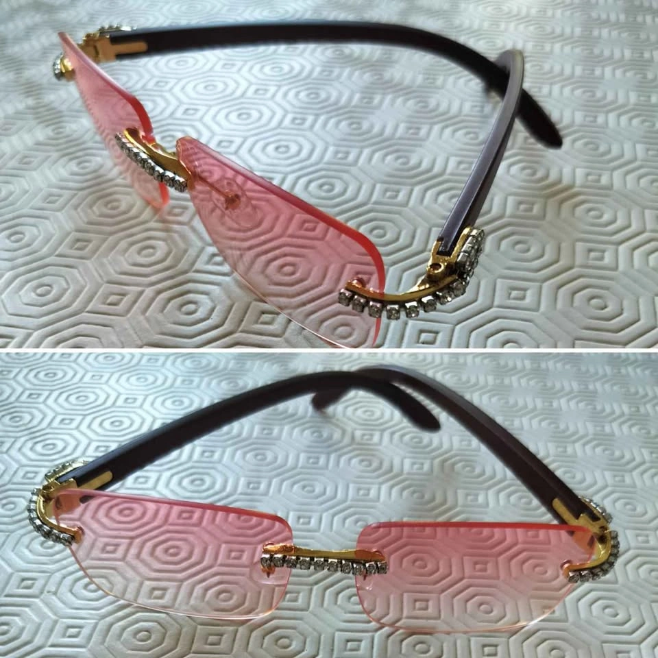519SRC Luxury Rimless Sunglasses Designer Style - photo 4