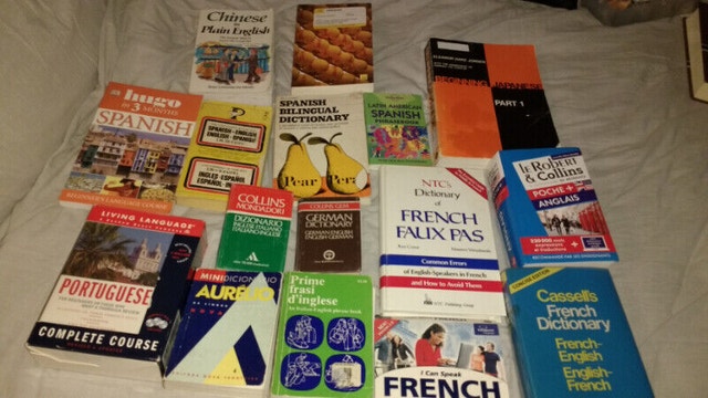 Assorted language books and dictionaries - photo 2